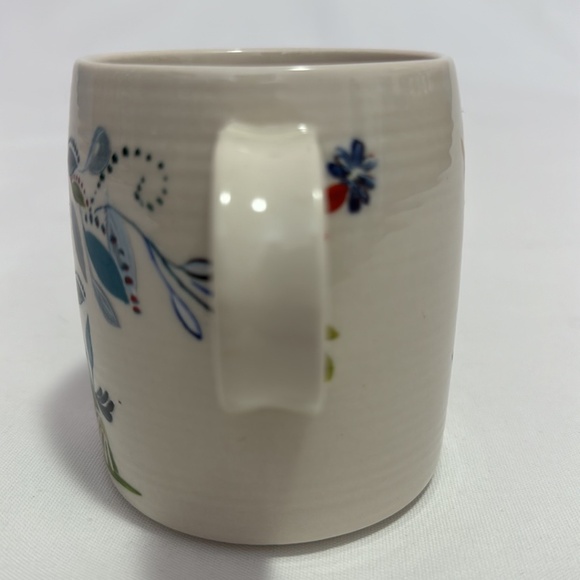 Anthropologie Starla Halfmann Petal Palette Coffee Cup Mug Initial Monogram A - Picture 5 of 7